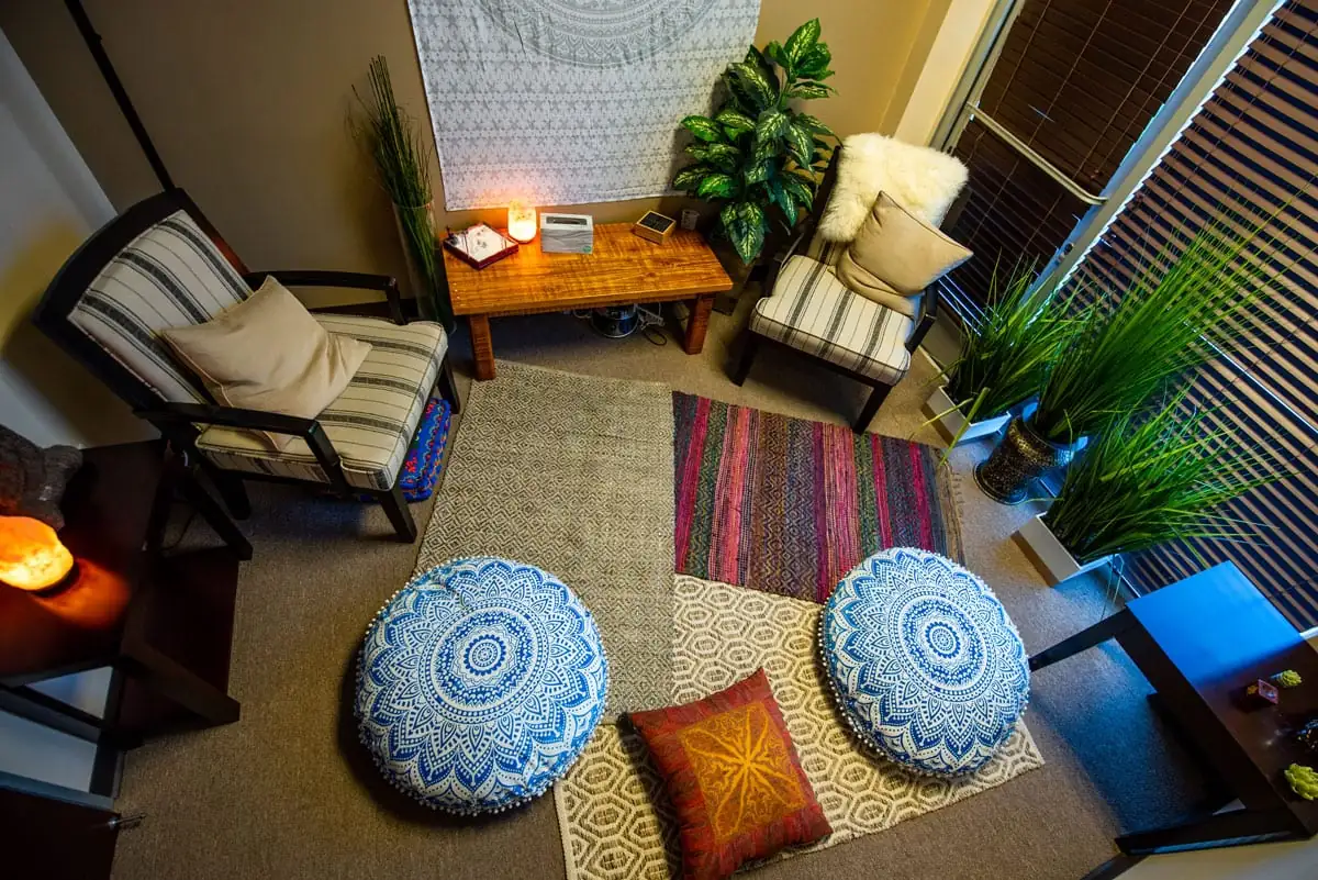 Quiet therapy room at Anchored Tides Recovery